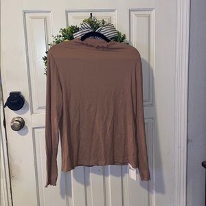 Chic Tan Long Sleeve Top